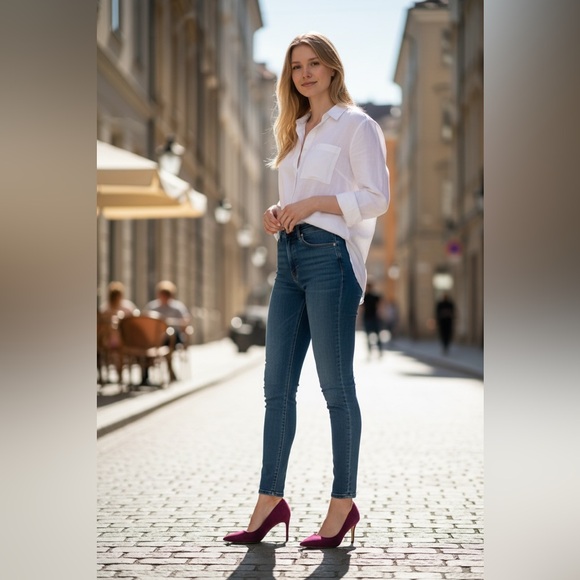 Marc Fisher Elegant Purple Stiletto Heels - Picture 2 of 4